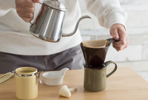 Zero Japan - Bee House Pour Over Coffee Dripper - Lead-Free & Cadmium-Free Ceramic Coffee Maker with Elegant Peek Hole, Drip Cone Brewer Coffee Gifts, Brewing Accessories - Coral Pink, Standard Size