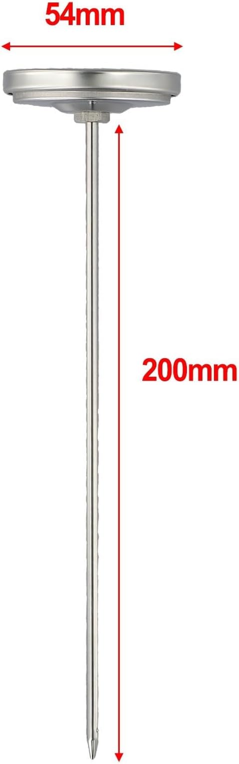 Stainless Steel Thermometer for Measuring Soil Conditions Perfect Aid for Farmers and Gardeners Alike (earthworms)