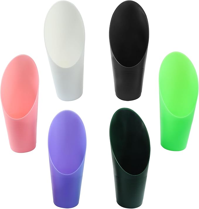 6 Pcs Bonsai Soil Scoops Plastic Garden Shovels Garden Tool, Colorful Mini Potting Scoops for Plant Succulent, Lightweight and Durable Design for Easy Gardening and Transplanting Tasks
