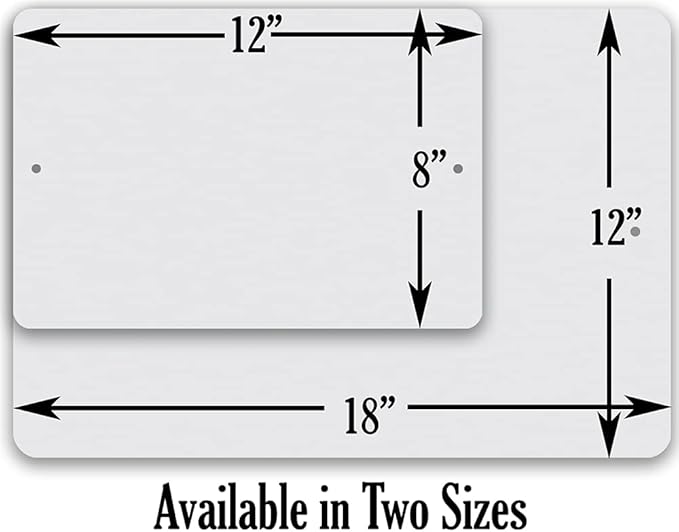Metal Sign - Trespassers Will Be Composted - Durable Metal Sign - Use Indoor/Outdoor - Makes a Great Funny Garden Sign For Men and Women (8" x 12")