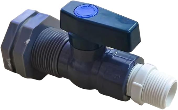 3 Pack 3/4 Inch Rain Barrel Spigot Kit, Water Barrel PVC Garden Diverter Kit with Bulkhead Fitting Hose Faucet Adapter and Thread Seal Tape for Water Tanks,Aquariums,Tubs,Pools,Garden Barrels