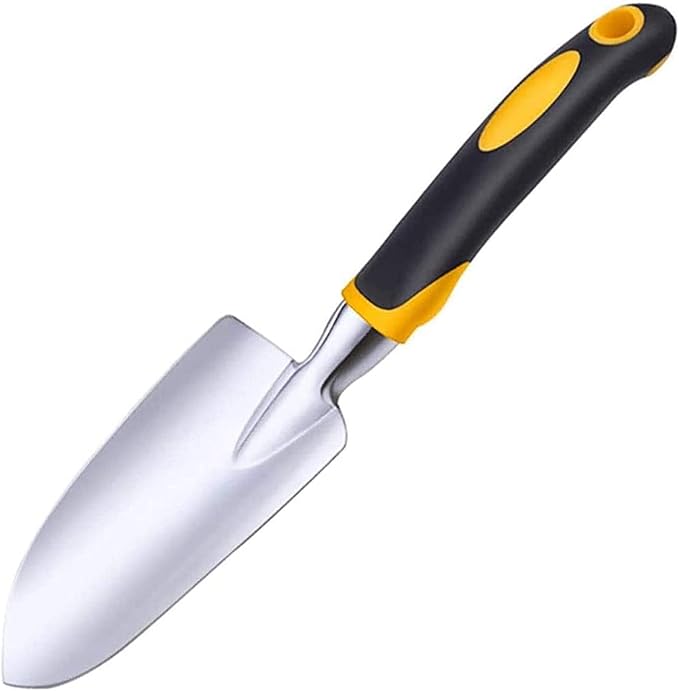 Cuayaes Garden Trowel Hand Shovel, Small Gardening Tools Aluminum Heavy Duty Garden Spade with Ergonomic Handle for Digging, Weeding, Planting, Transplanting
