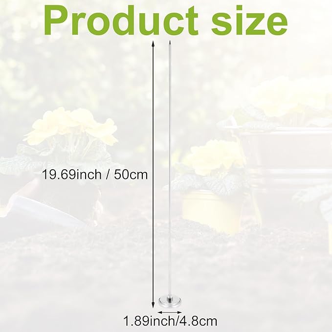 Compost Soil Thermometer 20 Inch 50 Cm Length Premium Food Grade Stainless Steel Measuring Probe Detector