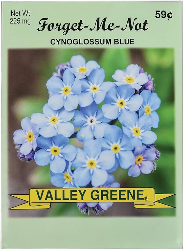 Set of Flower Seed Packets! Flower Seeds in Bulk - Great for Creating The Garden of Your Dreams! (50, Forget-Me-Not Blue)