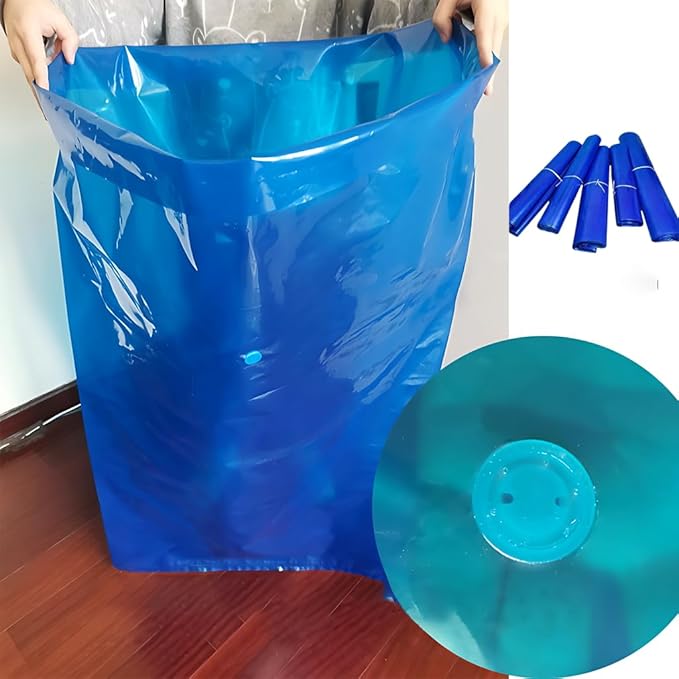 Venting Valve Bags 51" x 27", 6Pcs Compost bags, 8.7 Mil Thick Silo Bag for Straw, Coffee, Forage, Silage, Rice, Beans, Cereals, Grass, Storage Bags for Farm & Garden Use