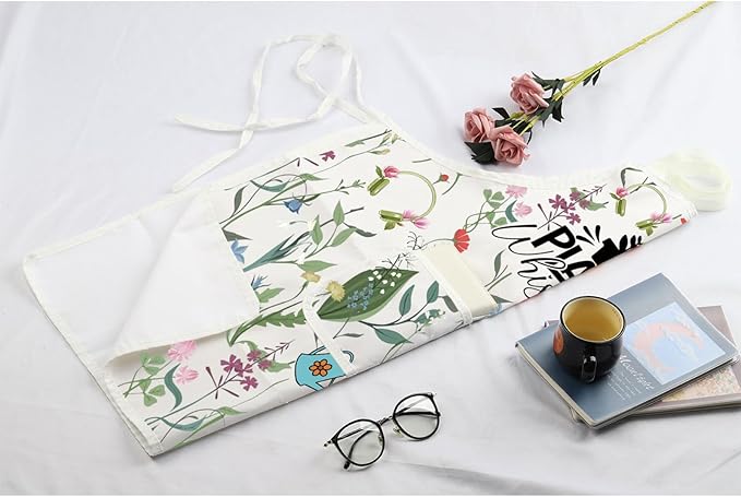 MBMSO Gardening Apron - Plant Whisperer Apron for Gardener Gifts
