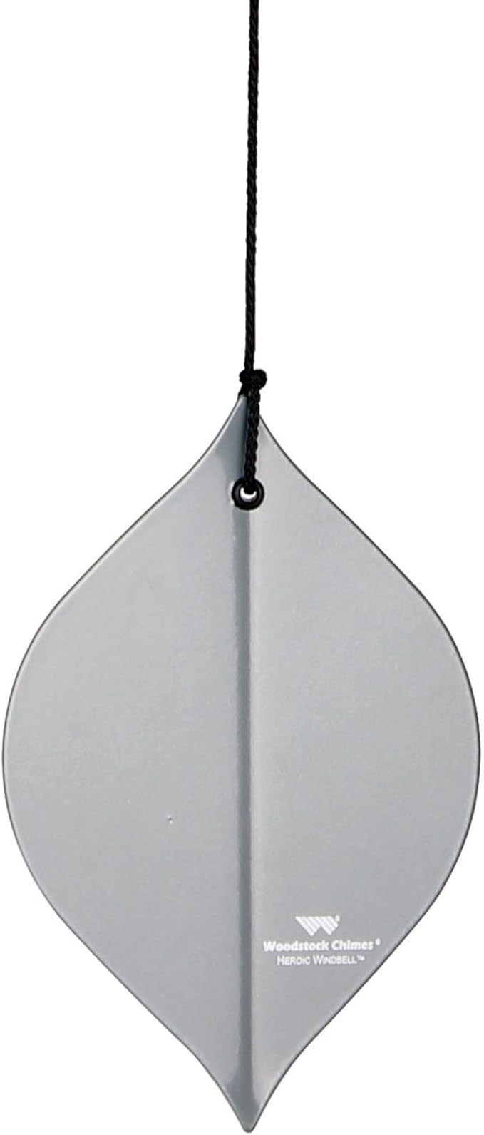 Woodstock Chimes Heroic Windbell Wind Chime for Outside 24" Medium Silver,Deep Tone Sound, Outdoor Decor for Patio, Porch, Garden HWMY