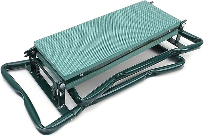 Garden Kneeler Seat Garden Stools Foldable Stool with Tool Bag Pouch EVA Foam Pad Capacity-Protects Your Knees for Gardening(Large-23.6" x 10.6" x 19.3") Tool kit(wh000005)