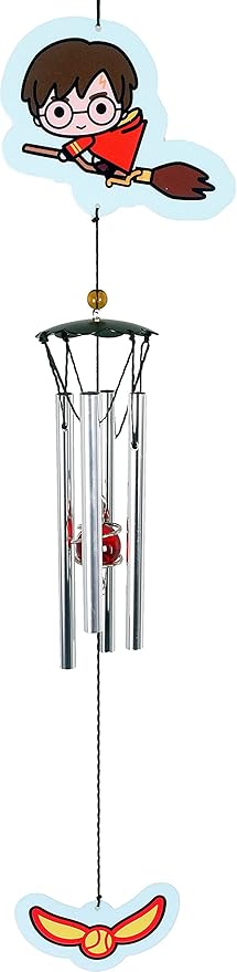 Spoontiques Harry Potter Flying Quidditch Wind Chime - Outdoor Garden Décor - Decorative Chimes for Yard, Garden, Backyard and Patio Decoration