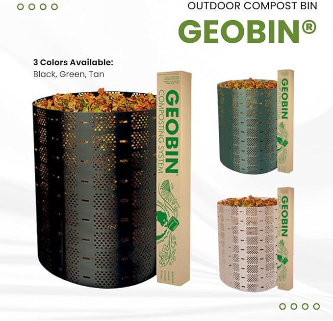 Geobin Compost Bin - 246 Gallon, Expandable, Easy Assembly, Made in The USA (Tan)