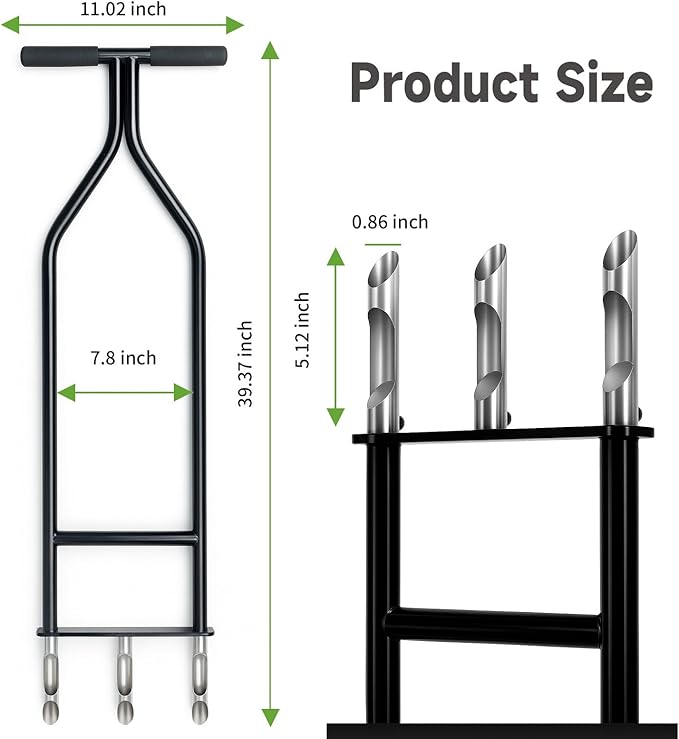 Heavy Duty Manual Lawn & Grass Aerator Tool - One-Piece Frame & Non-Clogging Semi-Open Plugs for Durable, Effortless Aeration, 1 Pack