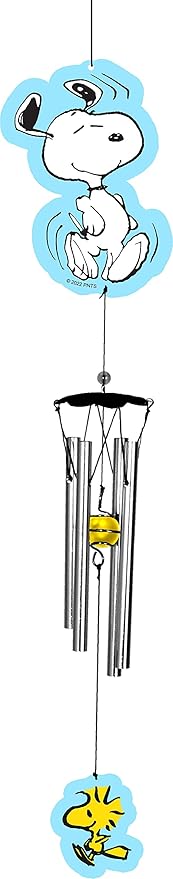 Spoontiques Snoopy Wind Chime - Outdoor Garden Décor - Decorative Chimes for Yard, Garden, Backyard and Patio Decoration