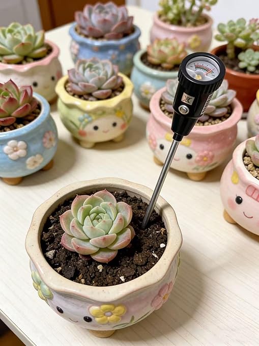 Soil Moisture Meter, Quickly detect Soil Acidity and Alkalinity Without the Need for Batteries, Portable Soil ph Meter, Le for Gardens, Lawns, Larms, and Indoor Potted Plants,295 mm Long