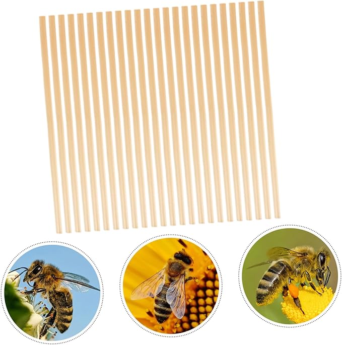 VANZACK 300pcs Bee Craft Supplies Straw Bee House Tubes Easy Install Outdoor Beekeeping Nesting Tubes
