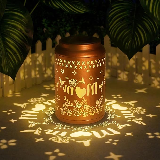 Gifts for Mom Grandma - Hummingbird Solar Lantern Outdoor Waterproof, Mother Day Gifts, Birthday Gifts for Women Hanging Solar Lights for Yard, Garden Decor