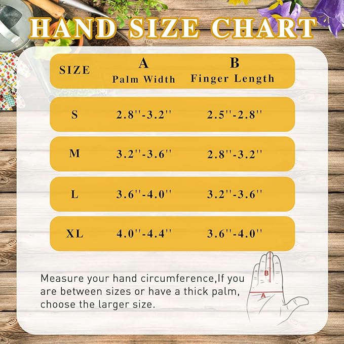 HANDLANDY Leather Gardening Gloves for Men & Women, Rose Pruning Thorn Proof Garden Glove, Long Sleeve Gauntlet Gloves (Black-brown, Large (Pack of 1))