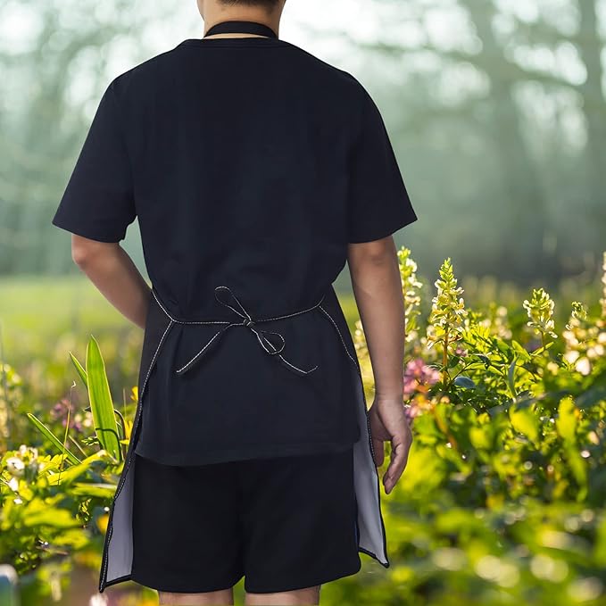 WZMPA Gardening Apron With Pockets Gardener Gifts The Garden Is My Happy Place Adjustable Apron For Gardener Florist