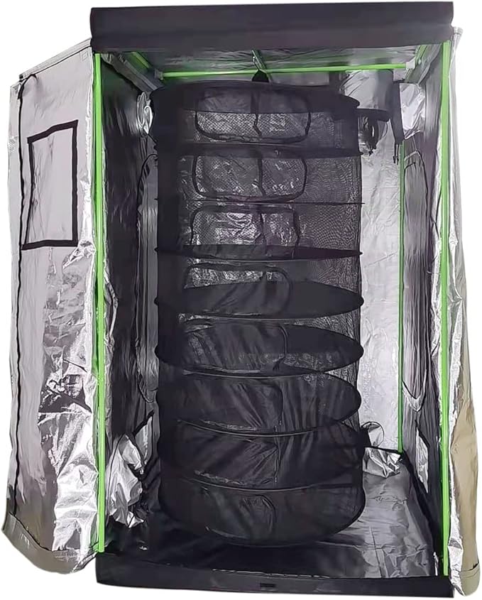 HORTIPOTS Herb Dry Rack Zipper Opening 3ft Adjustable Center Support Straps NO Sagging Fine Mesh Dry Net (Heavy Duty Zips 3FT)