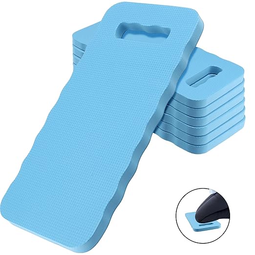 6 Pack Garden Kneeling Pads, 20mm Thick Foam Knee Pad, Kneeler Mat for Long Gardening Hours, Yoga, Prayer and Exercise 16 x 7 x 0.8 Inch, Blue