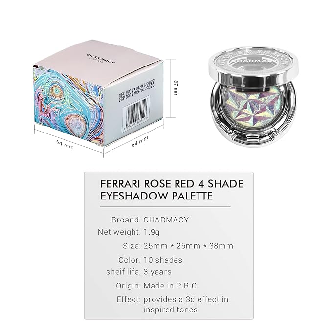 CHARMACY Duochrome Eyeshadow, Insane Shifters Chameleon Eyeshadow, Creates High-Impact, Metallic Eye Looks, 100% Vegan and Cruelty Free, 1.9g (#806)