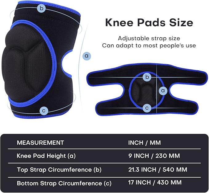 Women Men Knee Pad Suitable for House Working, Floor and Carpet Cleaning, Gardening Maintain, Construction Work, High Elastic Fabric Men Knee Pads Protect Knee Safety