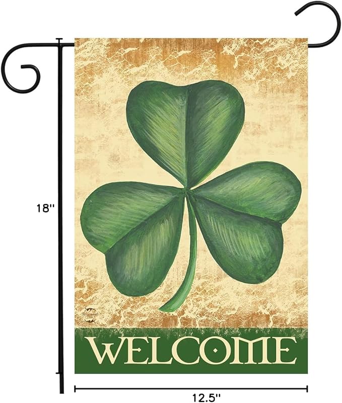 Briarwood Lane Shamrock Welcome Garden Flag