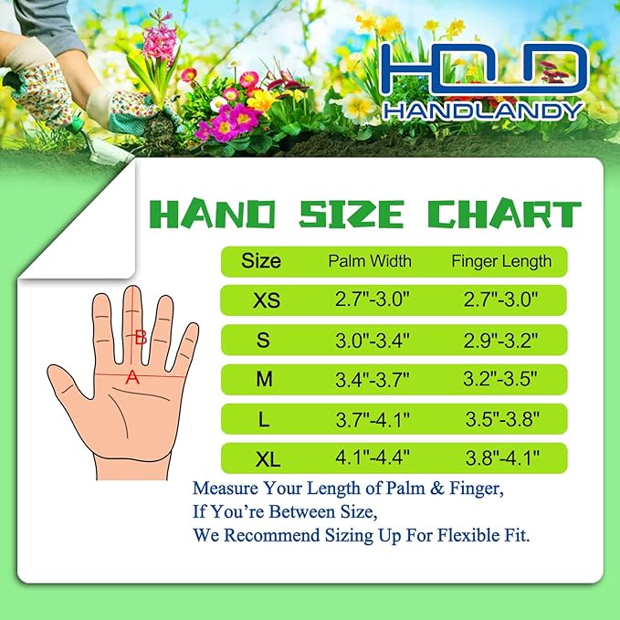 HANDLANDY Pruning Gloves Long for Men & Women, Pigskin Leather Rose Gardening Gloves- Breathable & Durability Gauntlet Glove