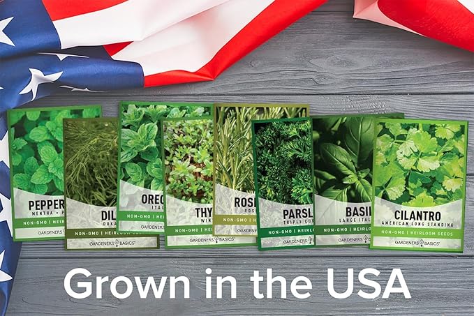 8 Herb Seed Starter Kit β Grow a Variety of Fresh Culinary Herbs β Non-GMO Heirloom Seeds, Complete Indoor & Outdoor Grow Kit, Perfect for Home Gardens & Cooking