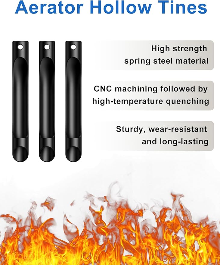 Lawn Aerator Tool, Core Aerator Lawn Tool with Alloy Steel Material, Sturdy Grass Aerator for Lawn Health Soil Yard Aerator