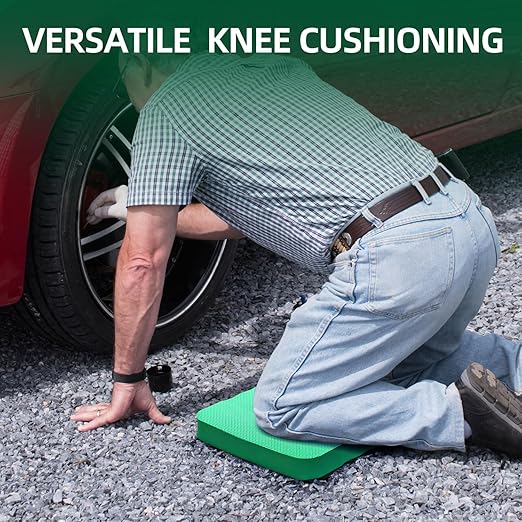 Ohuhu Premium Thick Kneeling Pad, 2-Pack Large Comfortable Gardening Knee Mat with 2 Different Surfaces, Extra Thick Knee Cushion Kneeler for Gardening, Work, Baby Bath, Exercise Perfect Gifts