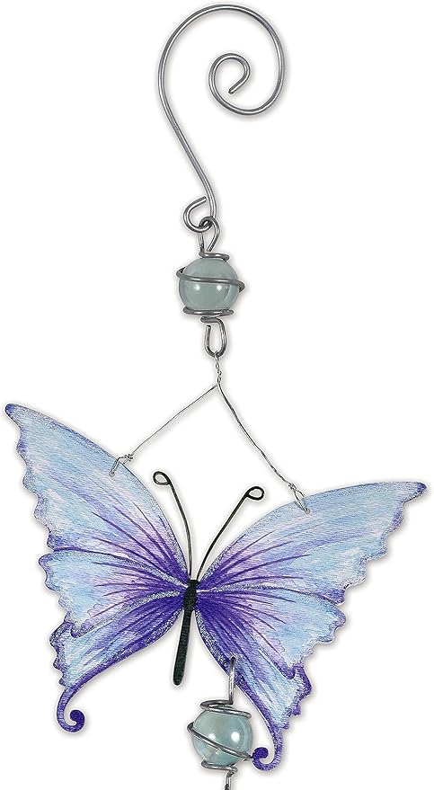 Sunset Vista Designs for The Birds - 22-Ounce Hanging Hummingbird Feeder, Butterfly, 28x7x4