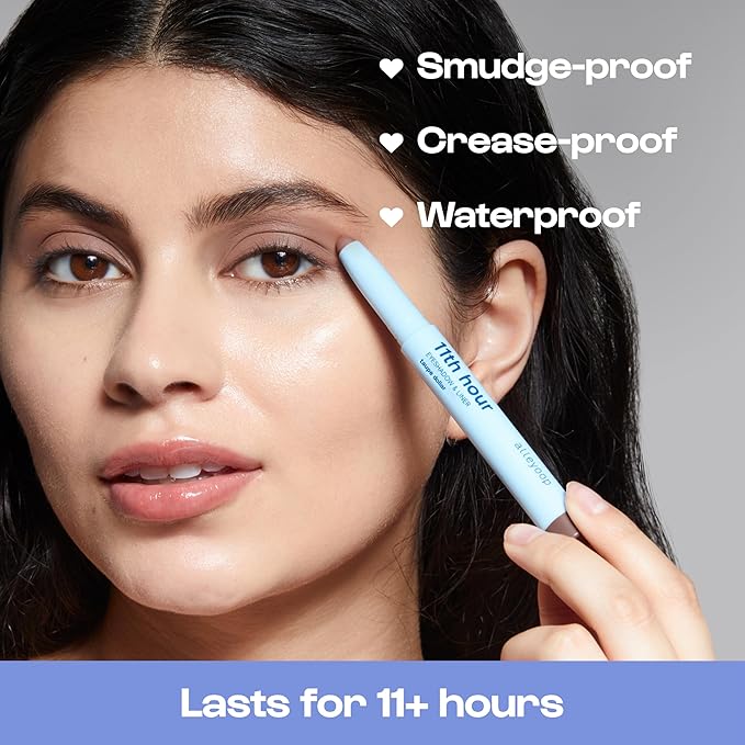 ALLEYOOP 11th Hour Waterproof Cream Eyeshadow Stick – Long-Lasting Eye Shadow Pencil & Eyeliner, Cream to Powder Stick & Highlighter – Smudge-Proof Eyeshadow Matte, Taupe Dollar Matte