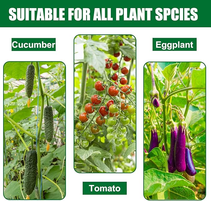 Garden Stakes 72 Inches Steel Plant Stakes Tomato Stakes 6ft Pack of 25