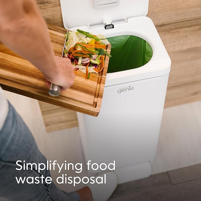 3.6 Gallon Compostable Bags, 40 Count, Sturdy for Food Waste, Compatible with Kitchen Compost Genie Bins, ASTM D6400 Certified