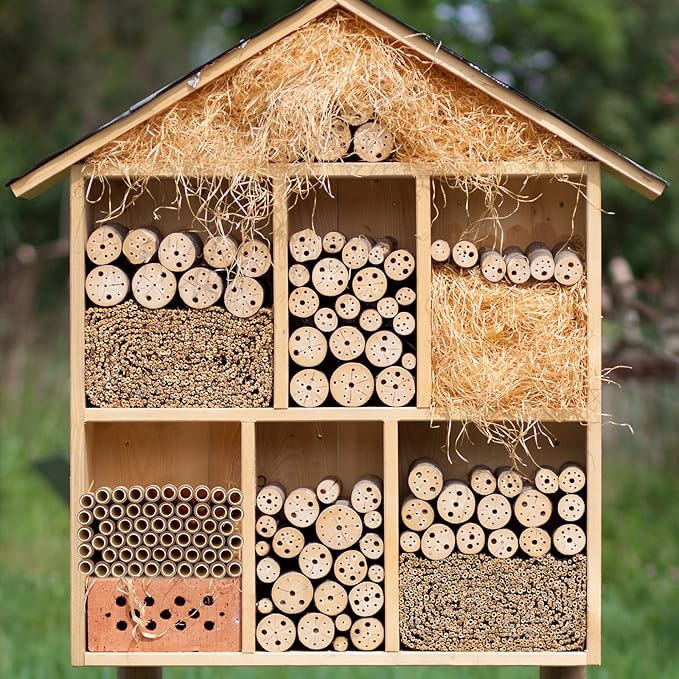 Lewtemi 480 Pcs Mason Bee House Tube Refill Cardboard Bee Tube Paper Mason Beekeeper Cardboard Insert Beekeeping Supplies for Solitary Beehive House Garden Pollinator Nest