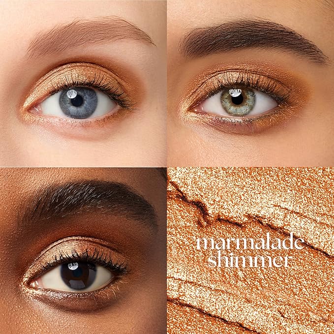 Julep Eyeshadow 101 Cream-to-Powder Waterproof Shadow Stick – Marmalade Shimmer – Long-Lasting, Crease-Proof, Orange Apricot Shimmer Cream Eyeshadow with Built-in Smudger