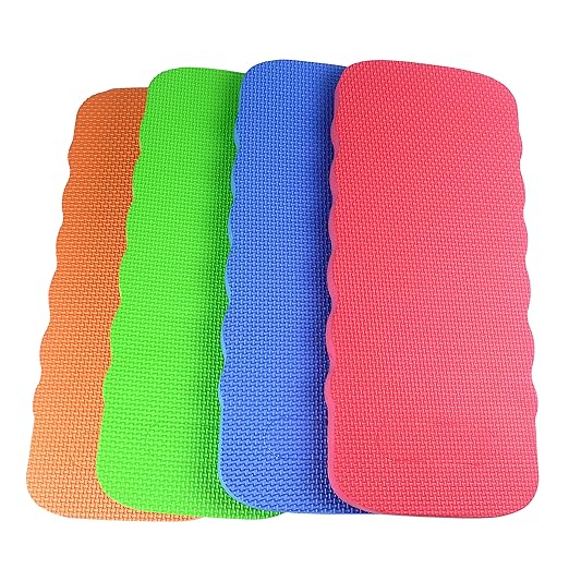 4Pcs Garden Knee Pads Kneeling Pad Foam Mat, 16 x 6.7 Waterproof Cushion Gardening Knee Pads for Cleaning Floors, Bath Kneeler Pad for Bathing, Seat Kneel Mats for Work, Prayer, Yoga, Exercise