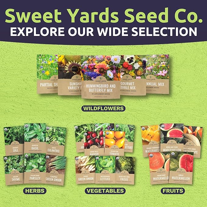 Texas Oklahoma Regional Mix Seeds for Planting - Bulk 1 Pound Bag - Over 240,000 Native Seeds - Open Pollinated and Non GMO