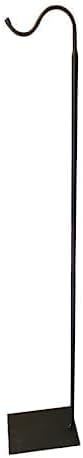 The Wind Chime CO 60" Adjustable Heavy Duty Shepherd's Hook Floor Stand Garden Hook for Outdoor, Hanging Plant, Solar Lights, Lanterns, Bird Feeders and Wedding Decor.