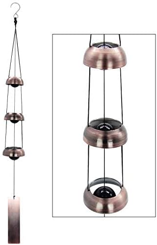 Copper Wind Chimes, Temple Wind Chime,Feng Shui Wind Chimes for Home Yard Outdoor Decoration