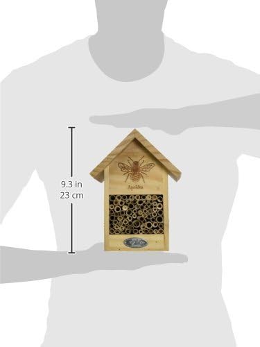 Esschert Design WA38 Bee House with Line Drawing