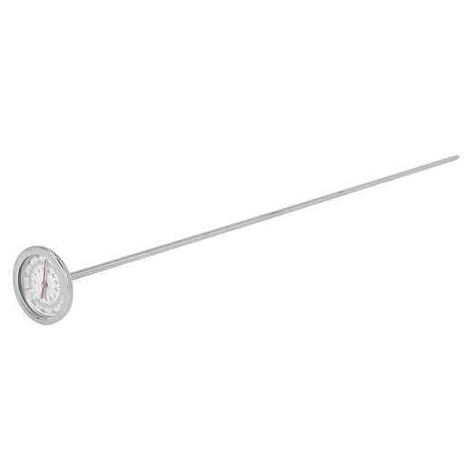 Long Compost Soil Thermometer - Fast Response Stainless Steel 20 Inch - Measuring Probe - Fahrenheit and Celsius