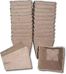 Jiffy Pot, Single Square, 3.5" X 4.0", 20 Pack, POTS, 20 Cells, Biodegradable