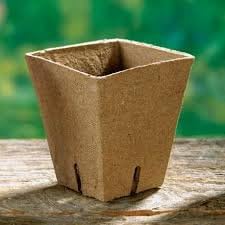 Jiffy Pot, Single Square, 3.5" X 4.0", 20 Pack, POTS, 20 Cells, Biodegradable
