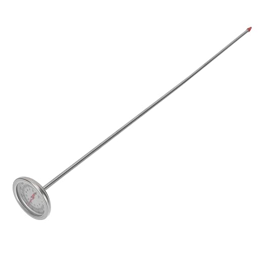 Soil Thermometer Tool Stainless Steel Probe Accurate Temperature Detector for Gardening Measuring Instrument for Compost and Soil Temperature