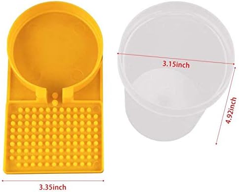 2 Pack Bee Water Feeder Beehive Beekeeping Water Beehive Entrance Feeder Drinking Beekeeping Butterfly Bath Bowl Bee Watering Station for Outdoor Garden Yard Decor