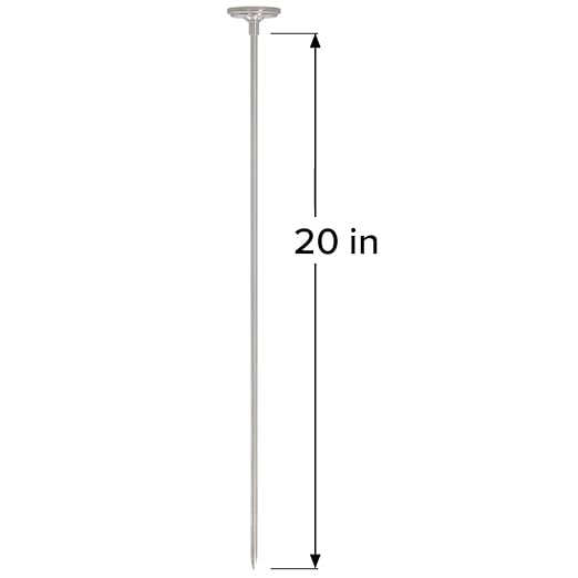 Reotemp 20 Inch Celsius Backyard Compost Thermometer with Digital Composting Guide