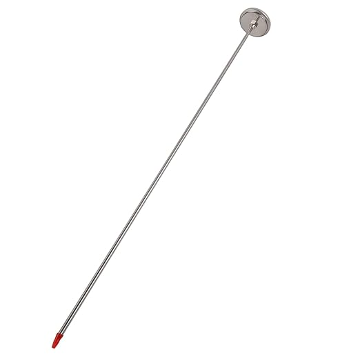 Compost Thermometer with 19.7 Inch Stainless Steel Probe, Soil Temperature Gauge for Gardening, Composting and Farming, Dual Scale Celsius and Fahrenheit