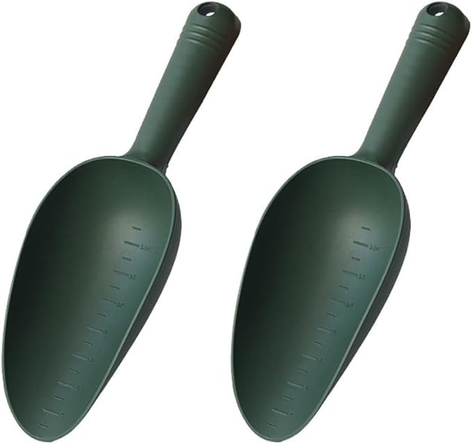 2Pcs Plastic Garden Shovel Multi-Function Plastic Scoop Soil Shovel Succulent Soil Shovel Scoop Gardening Tools for Flower Vegetables Soil Transplanting Scoop Gardening Tools
