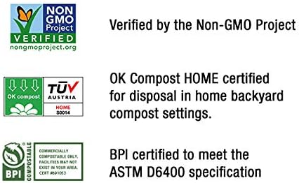 BioBag (USA) The Original Compostable Bag, 33 Gallon, 120 Count, 100% Certified Compostable Trash Bag Liners for Food Waste, Extra Strong and Durable, Trash Bag